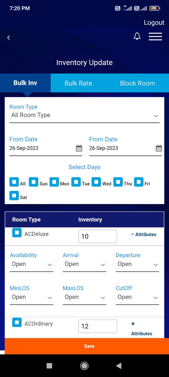 screenshot of My Hotel Line